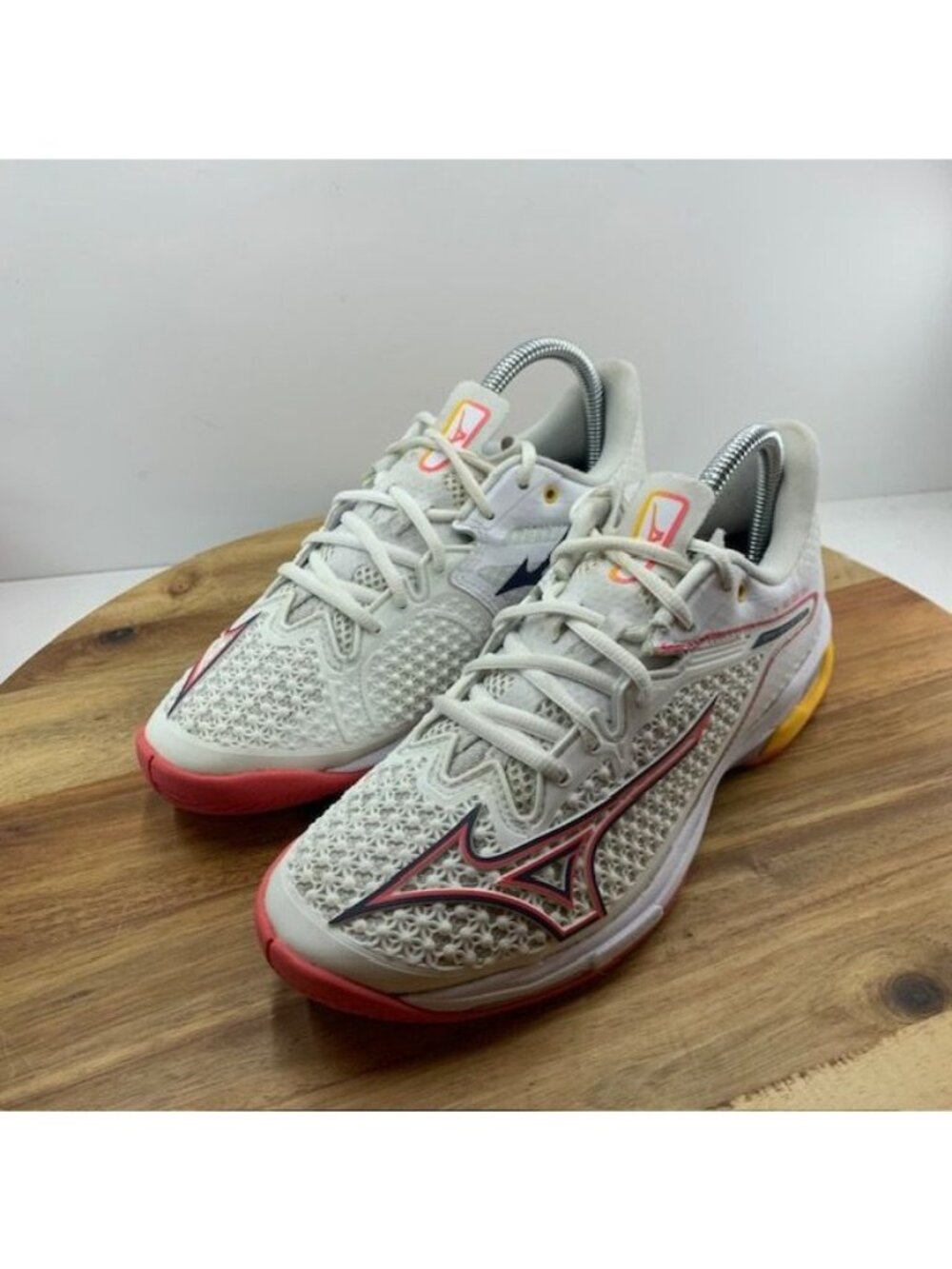 Mizuno Wave Exceed Tour-6 Sneaker Womens 7.5 White Pink Tennis Pickleball Shoe